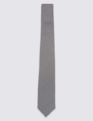 Pure Silk Textured Spotted Tie